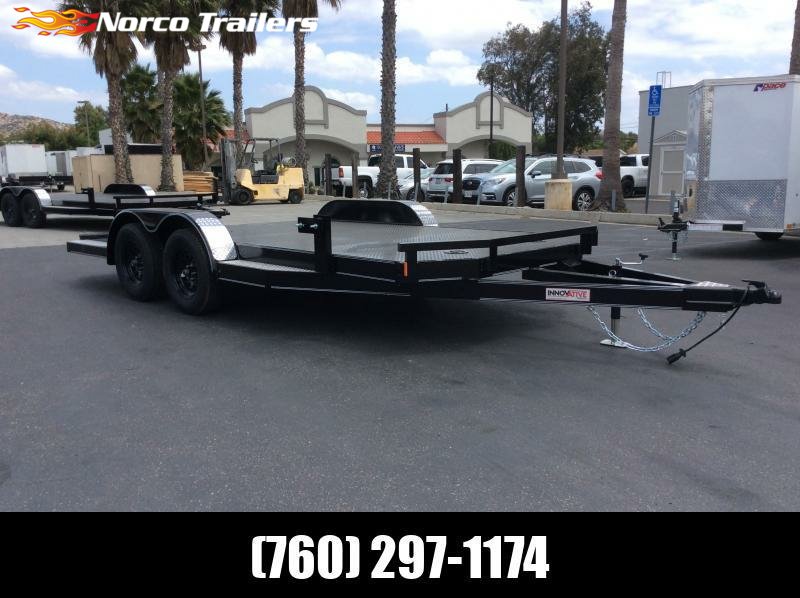 2024 Innovative Trailer Mfg. 83" x 16' Steel Deck Car Hauler Flatbed Trailer