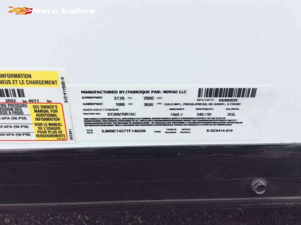 2026 Look 7' x 14' ELEMENT SE Enclosed Cargo trailer