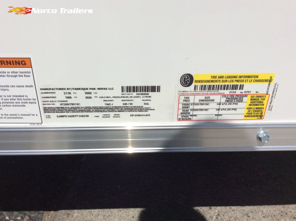 2026 Pace American 7' x 14' OUTBACK DELUXE Enclosed Cargo trailer