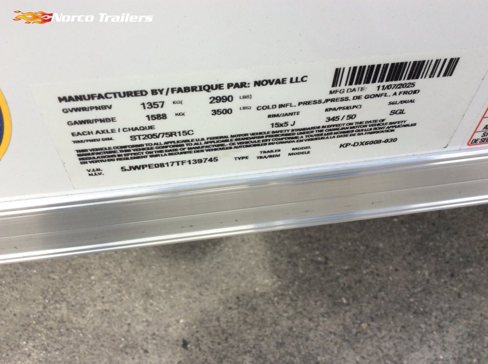 2026 Pace American 5' x 8' OUTBACK DELUXE Enclosed Cargo trailer