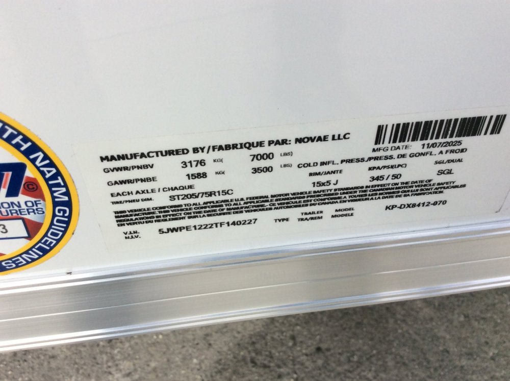 2026 Pace American 7' x 12' OUTBACK DELUXE Enclosed Cargo trailer