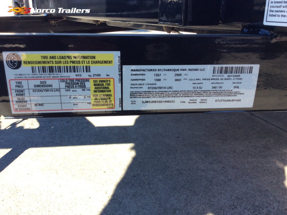 2025 Sure-Trac 5' x 8' UTILITY Utility trailer