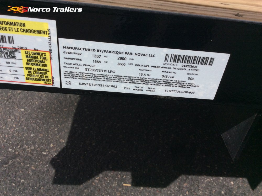 2025 Sure-Trac 6' x 10' UTILITY Utility trailer