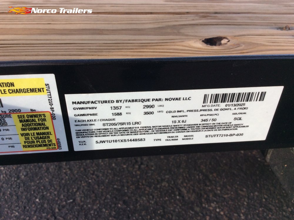 2025 Sure-Trac 6' x 10' UTILITY Utility trailer