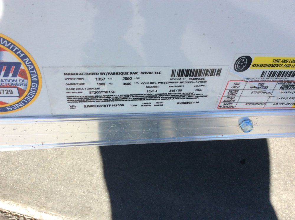 2026 Look 5' x 8' ST DELUXE Enclosed Cargo trailer