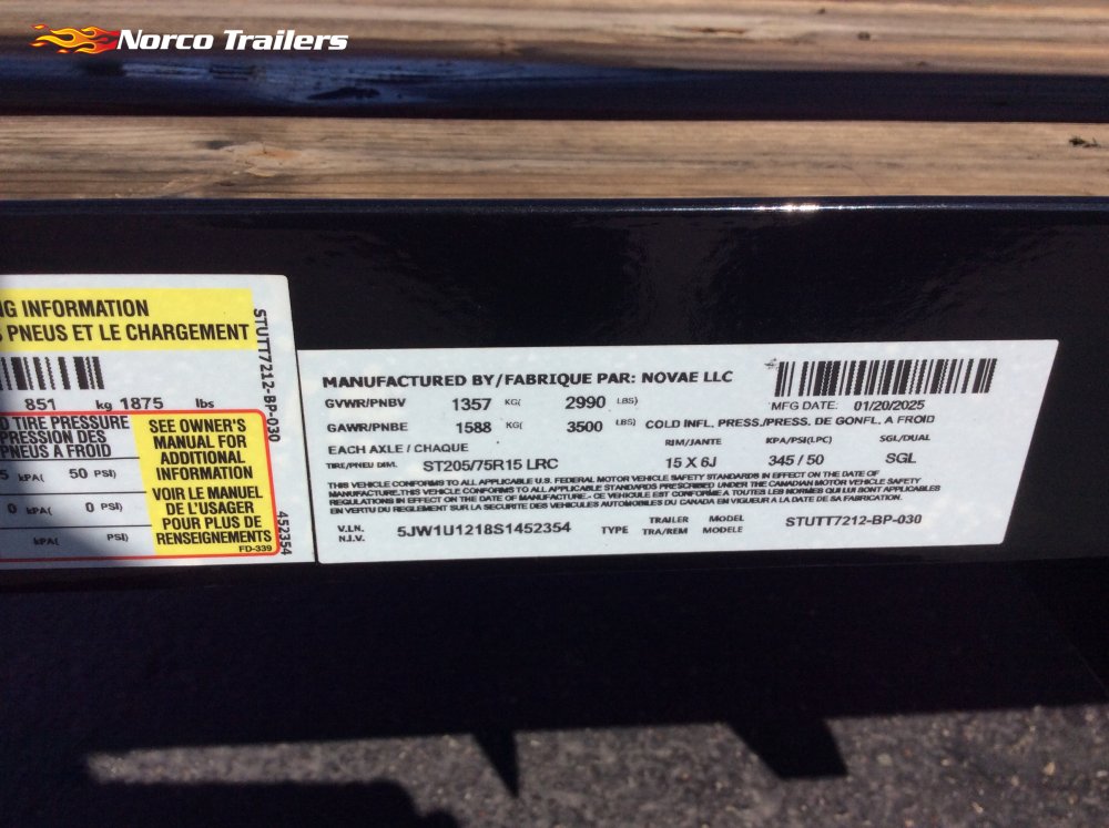 2025 Sure-Trac 6' x 12' UTILITY Utility trailer