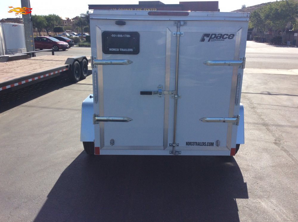 2025 Pace American 5' x 8' OB DLX Enclosed Cargo trailer