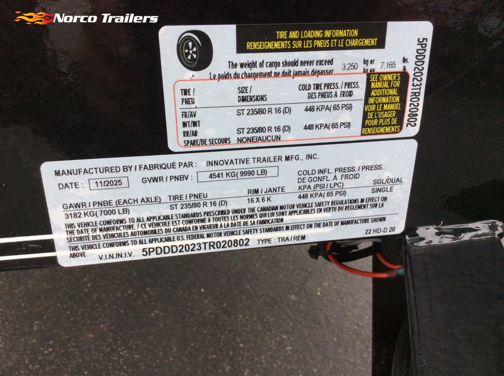 2026 Innovative 102" x 20' 14K DECKOVER Equipment trailer