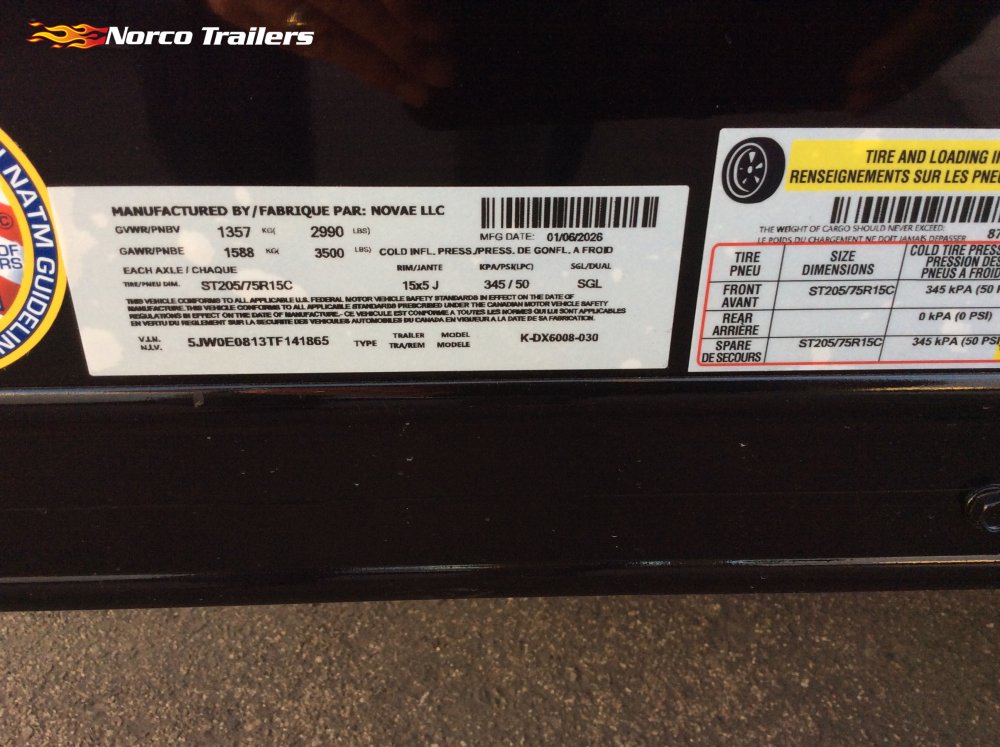 2026 Look 5' x 8' ST DELUXE Enclosed Cargo trailer