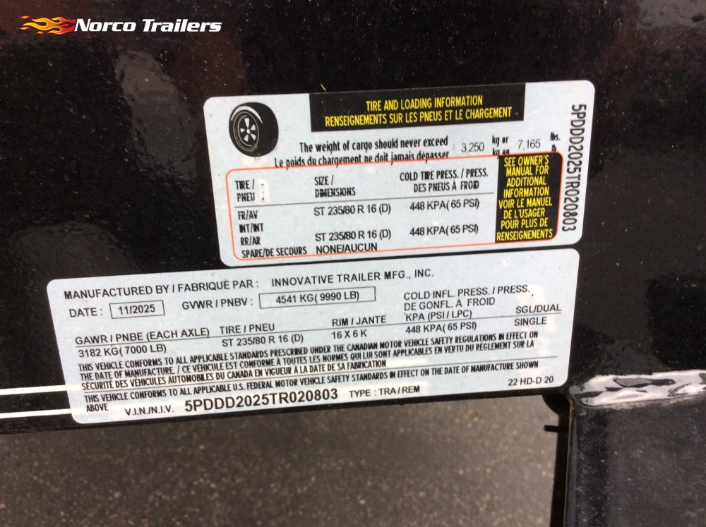 2026 Innovative 102" x 20' 14K DECKOVER Equipment trailer