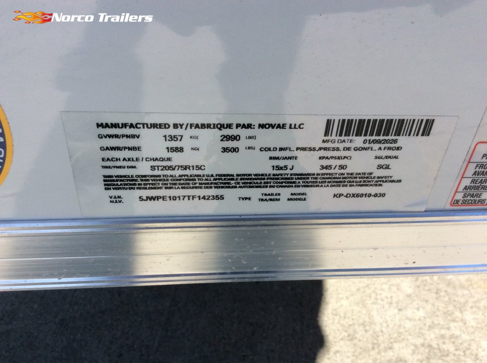 2026 Pace American 5' x 10' OBV DLX Enclosed Cargo trailer