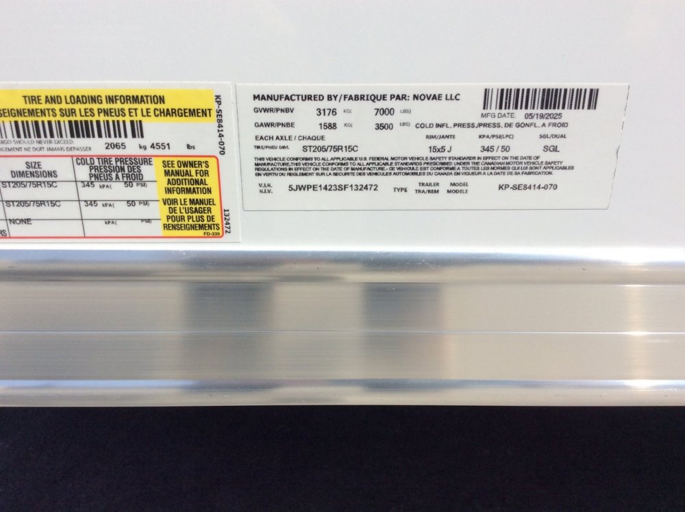 2025 Pace American 7' x 14' JOURNEY SE Enclosed Cargo trailer