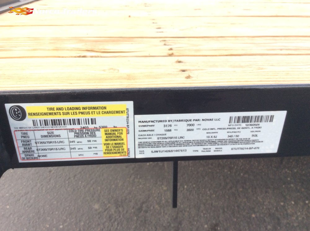 2025 Sure-Trac 82" x 14' UTILITY Utility trailer