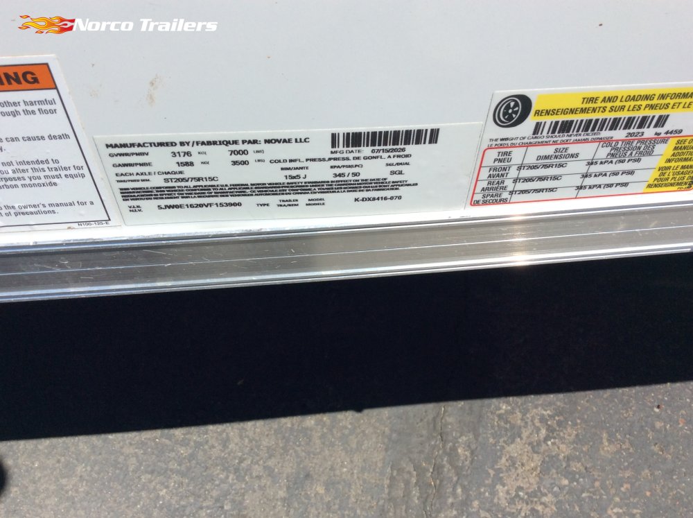 2027 Look 7' x 16' ST DELUXE Enclosed Cargo trailer