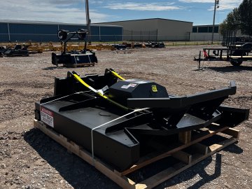 Jenkins Iron & Steel 6' Direct drive mower w/ push bar Skid Steer Attachment