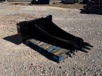 Jenkins Iron & Steel Stump Bucket Skid Steer Attachment