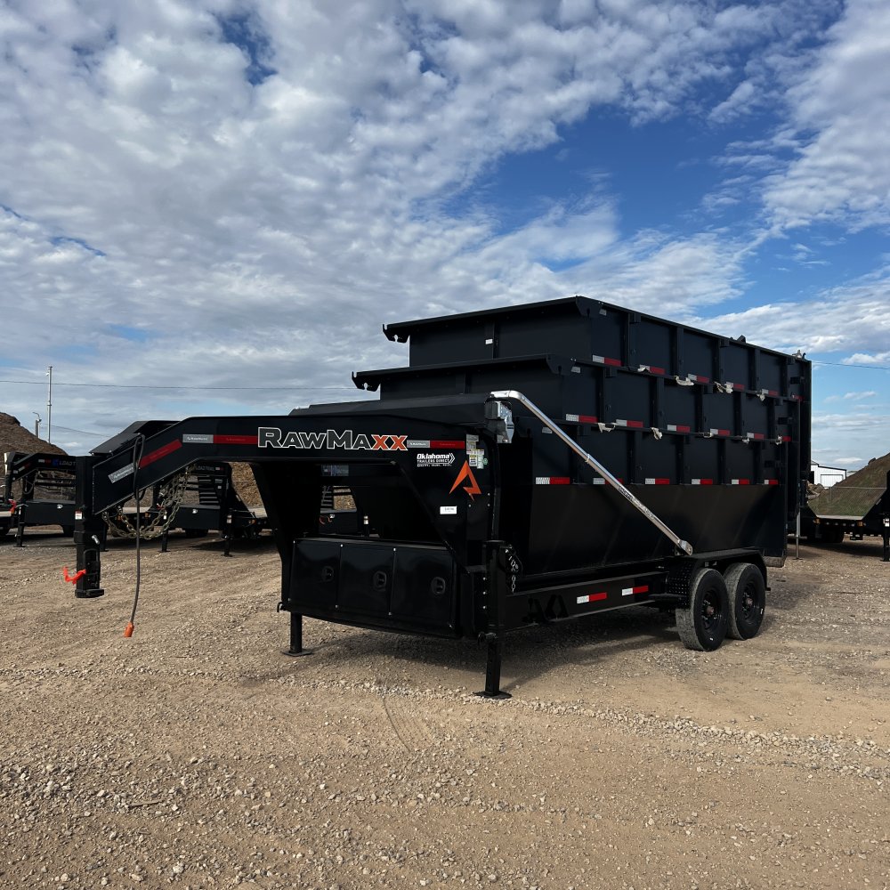 106780 - 2027 7'x16' 16,000 GVWR RawMaxx Gooseneck Dump
