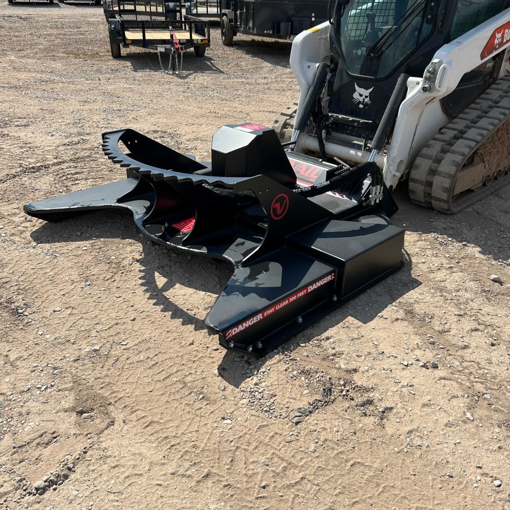 100000169 - x Vail 77' vail mulching high flow mower, 25-45 GPM - mulching blades and teeth Skid Ste