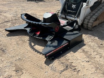 Vail 77' vail mulching high flow mower, 25-45 GPM - mulching blades and teeth Skid Steer Attachment