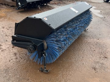 Jenkins Iron & Steel 7' angle broom Skid Steer Attachment