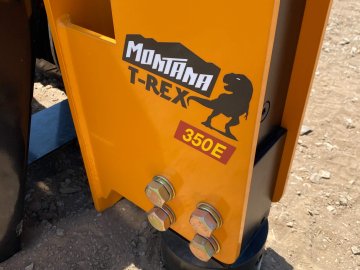 Montana Post Driver T-Rex 350 Wskid plate and side extension Skid Steer Attachment