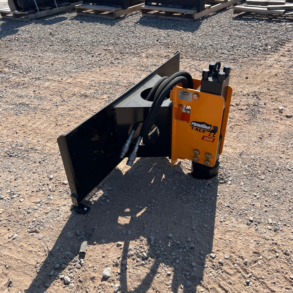 100000401 - x Montana Post Driver T-Rex 350 Front Mount Post Driver Skid Steer Attachment