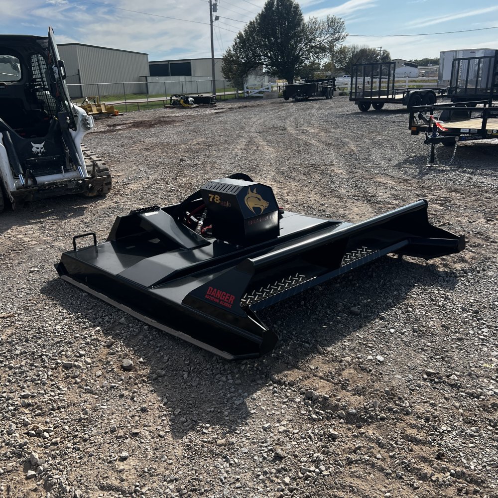 100000198 - x Brush Wolf 78" STD, open front, 30 to 40, 10" Skid Steer Attachment