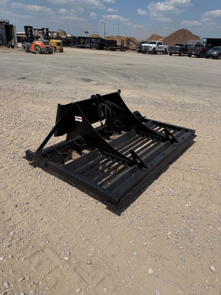100000433 - x Jenkins Iron & Steel 78" Land Leveler w/Teeth Skid Steer Attachment