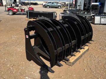 Jenkins Iron & Steel 86" Dual Brush Grapple Skid Steer Attachment