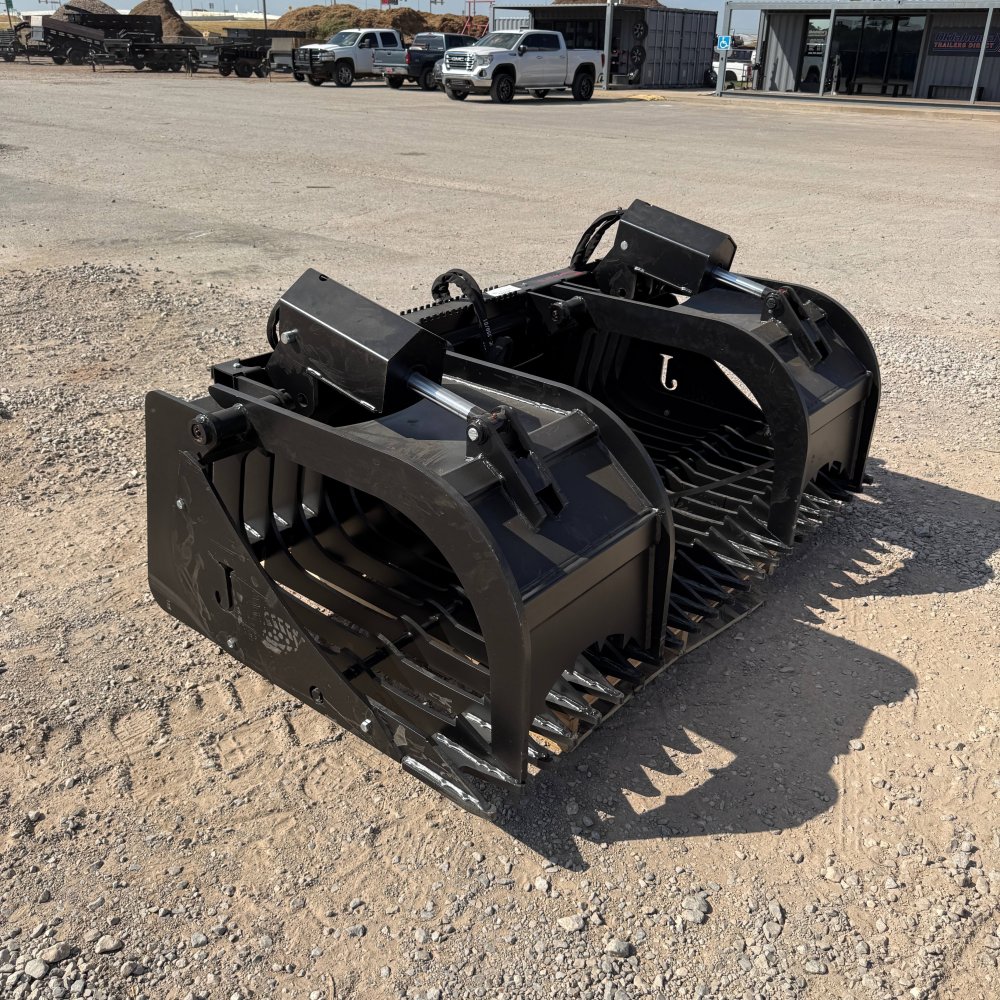 100000469 - x Jenkins Iron & Steel Super Duty 78" Skeleton Grapple Skid Steer Attachment