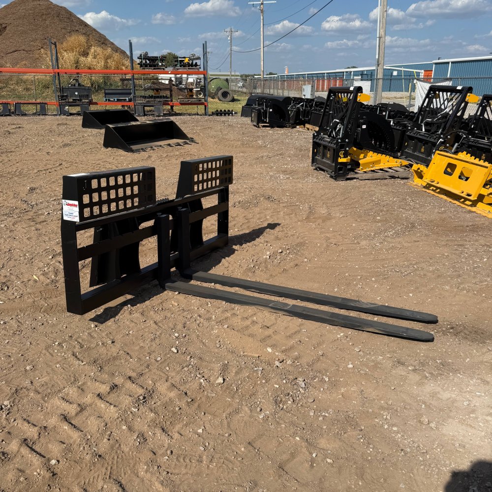 100000470 - x Jenkins Iron & Steel 6 x 6 Pallet Forks Skid Steer Attachment