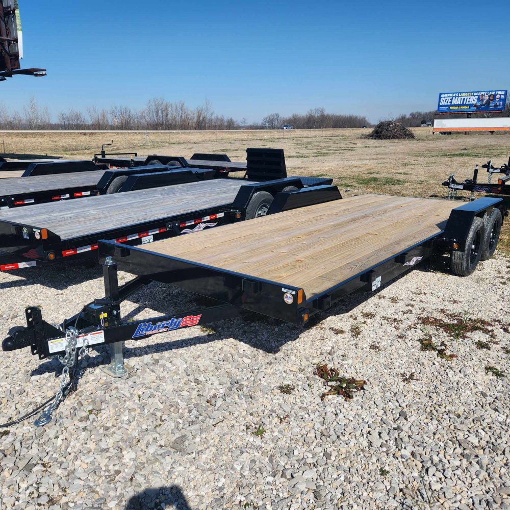 7x20 Liberty Flatbed Car Hauler