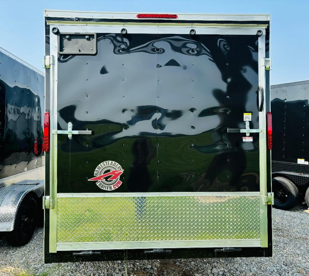 2025 7x16 Homesteader Enclosed Cargo - 7ft Height - Aluminum Tread Plate