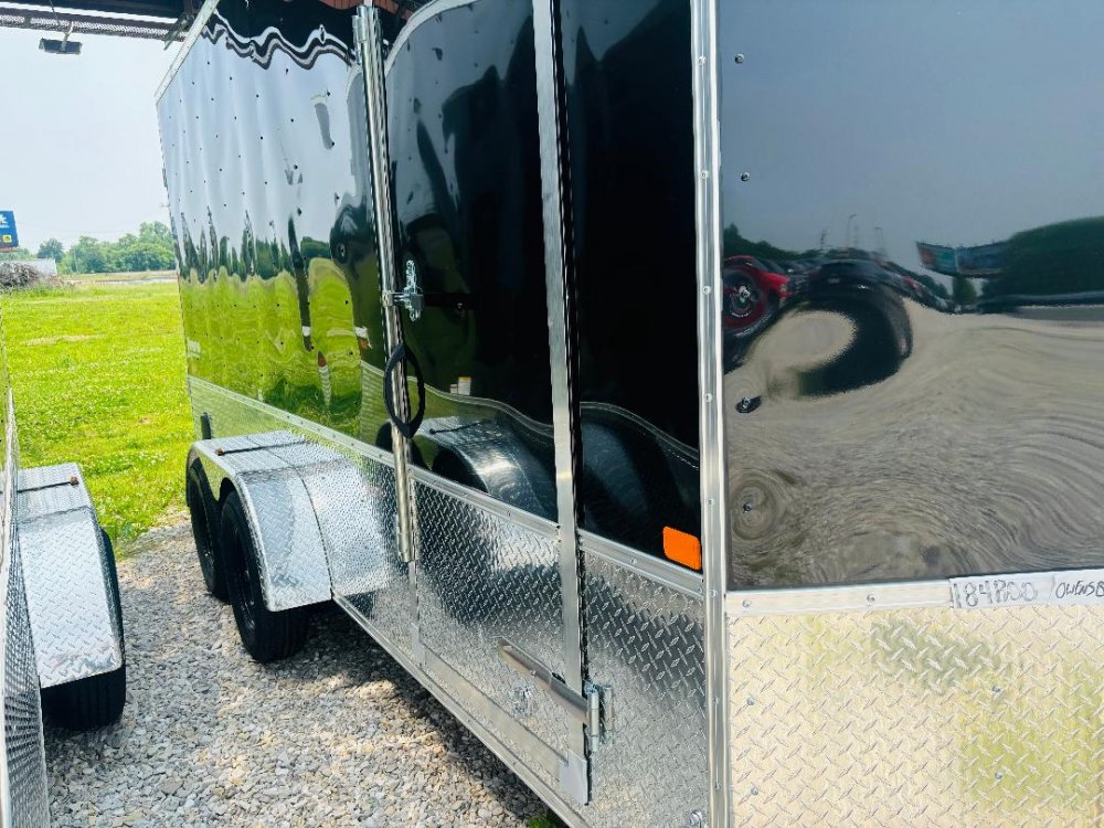 2025 7x16 Homesteader Enclosed Cargo - 7ft Height - Aluminum Tread Plate