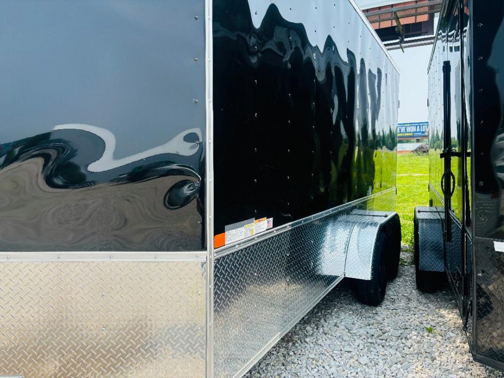 2025 7x16 Homesteader Enclosed Cargo - 7ft Height - Aluminum Tread Plate