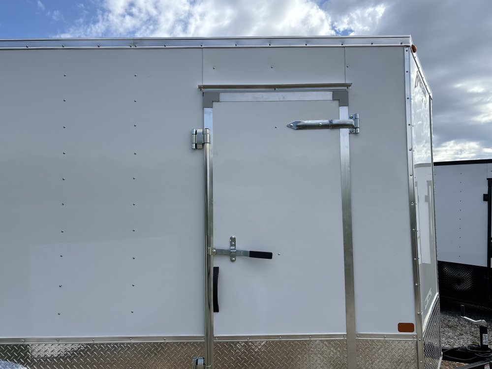 2026 7'x16' Homesteader Enclosed Cargo OHV - 7ft Height - Polycor Walls - Spoiler