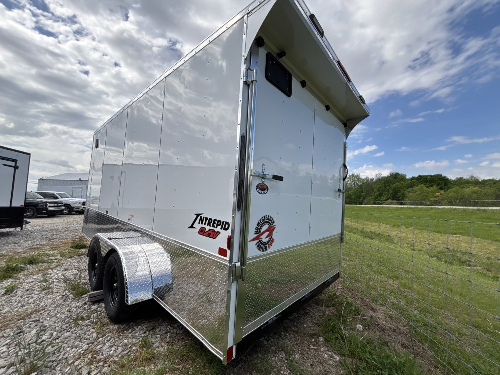 2026 7'x16' Homesteader Enclosed Cargo OHV - 7ft Height - Polycor Walls - Spoiler