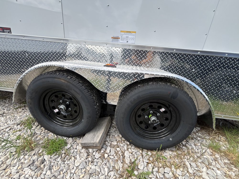 2026 7'x16' Homesteader Enclosed Cargo OHV - 7ft Height - Polycor Walls - Spoiler