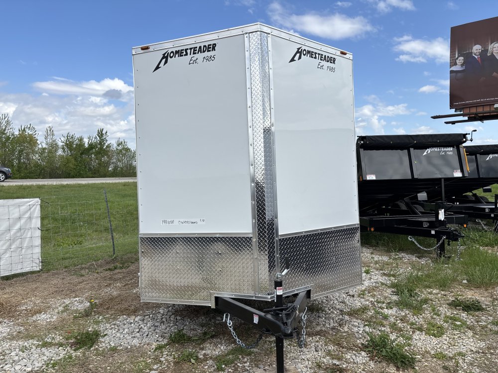 2026 7'x16' Homesteader Enclosed Cargo OHV - 7ft Height - Polycor Walls - Spoiler
