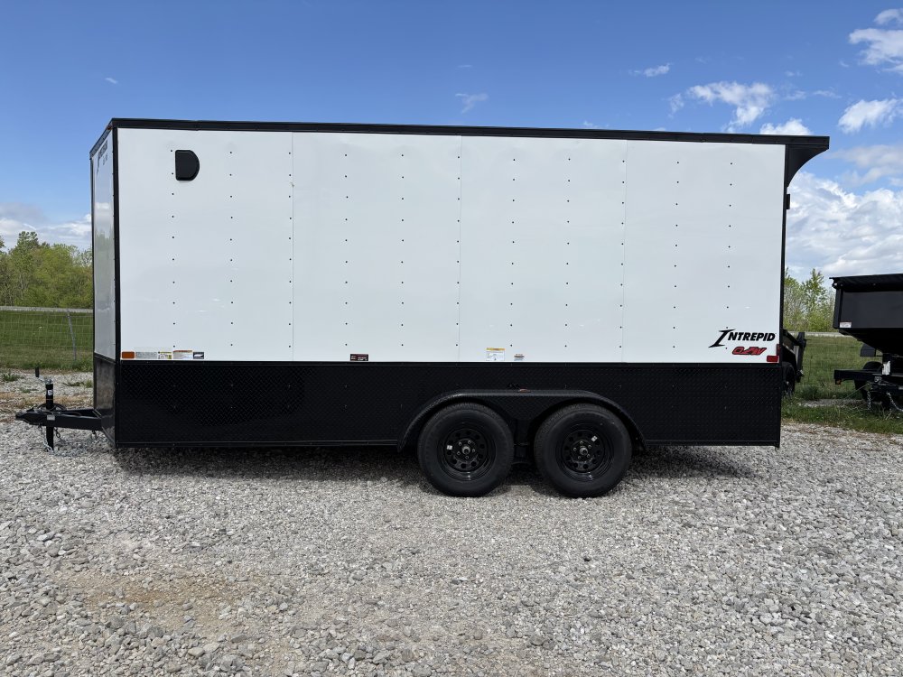 2026 7'x16' Homesteader Enclosed Cargo OHV - 7ft Height - Polycor - Black Out