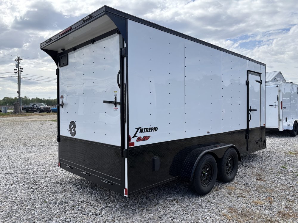 2026 7'x16' Homesteader Enclosed Cargo OHV - 7ft Height - Polycor - Black Out