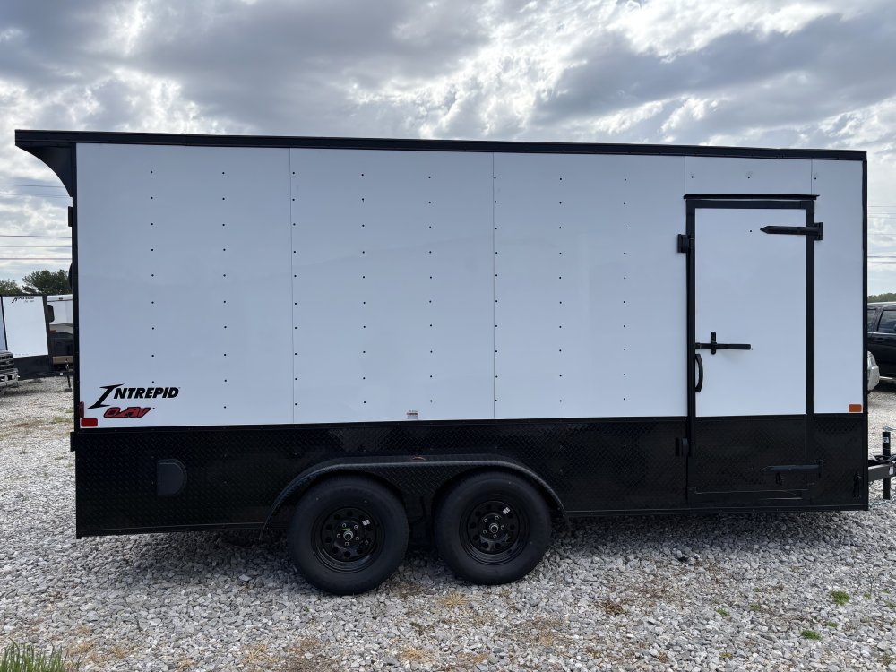 2026 7'x16' Homesteader Enclosed Cargo OHV - 7ft Height - Polycor - Black Out