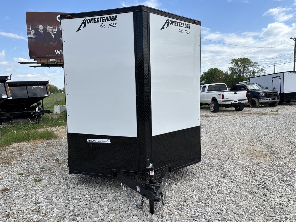 2026 7'x16' Homesteader Enclosed Cargo OHV - 7ft Height - Polycor - Black Out