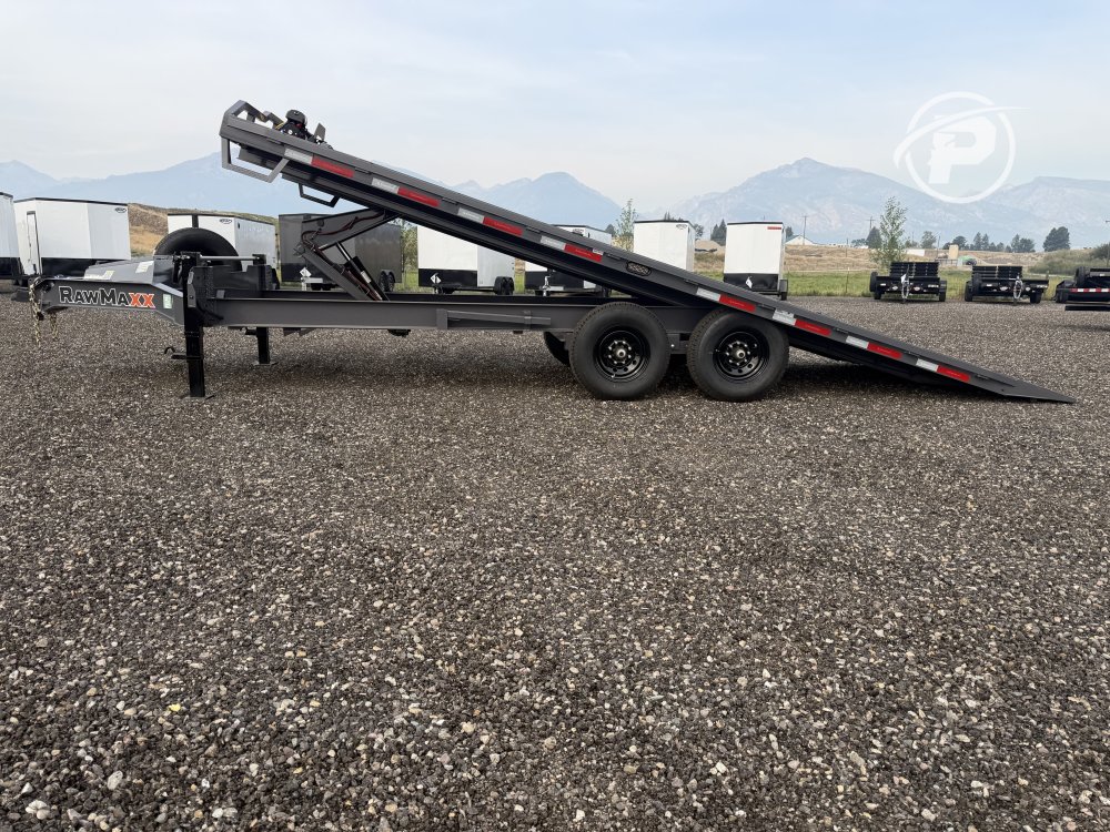 RawMaxx 102"x 22' Full Tilt Deckover 14k Tilt Bed Trailer