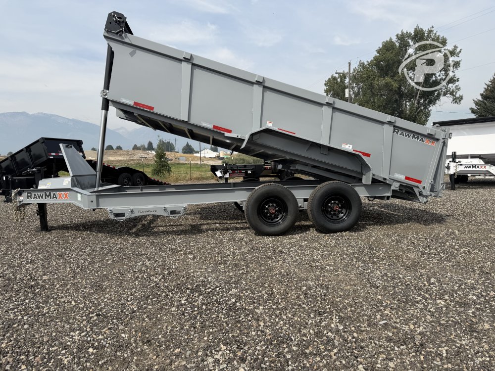 RawMaxx 83"x 16' Telescopic 16k Dump Trailer