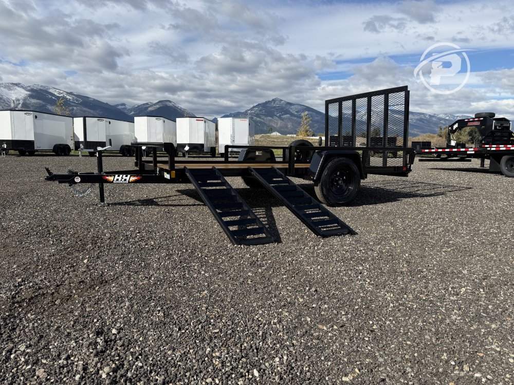 H&H x 16' Steel 3k Utility Trailer w/Side Load