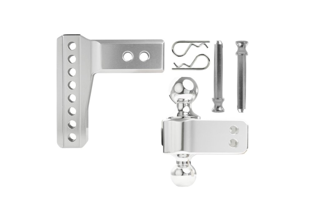 2.5" Aluminum Medium Duty 4" Drop/Rise Hitch