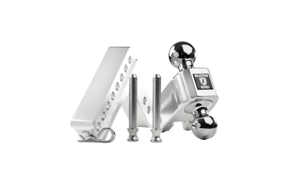 2.0" Aluminum Medium Duty 4" Drop/Rise Hitch