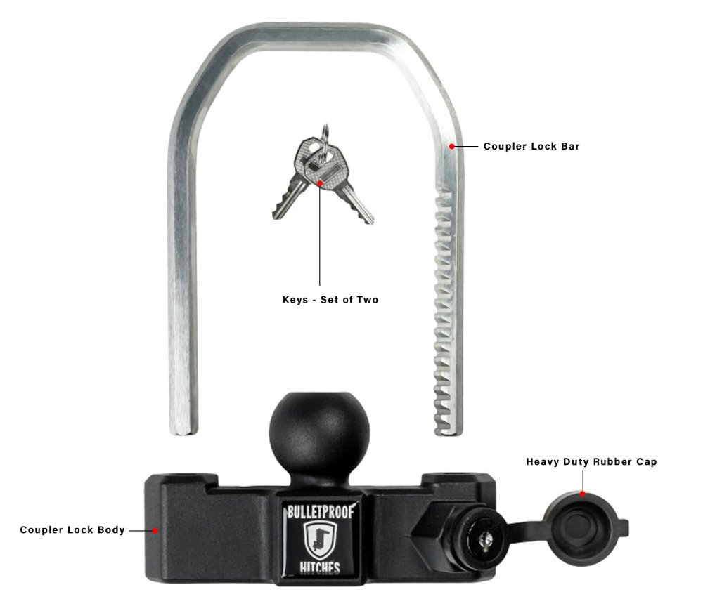 BulletProof Medium Duty Coupler Lock