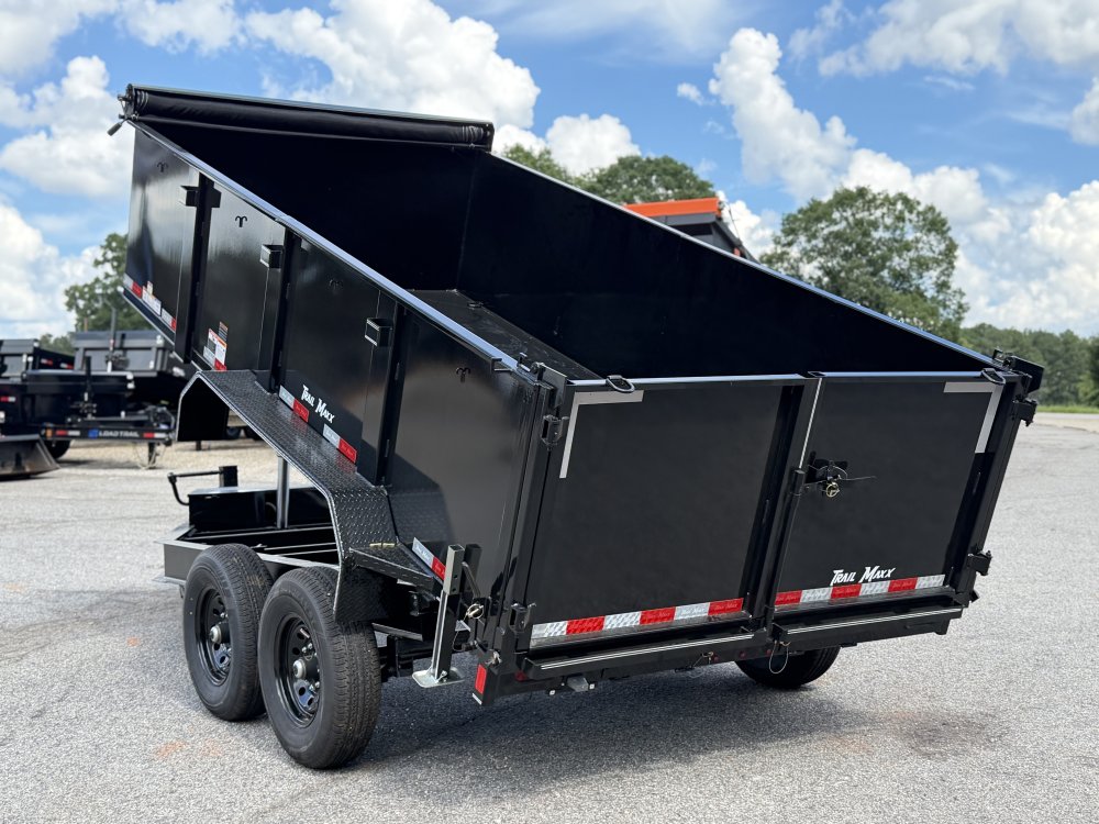 2026 Trail Maxx 83X14X3 HIGH SIDE TELESCOPIC W/REAR STABILIZER JACKS 14K GVWR Dump Trailer